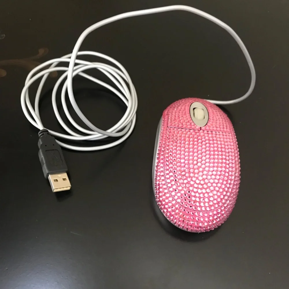 Pink rhinestone mouse NWOT